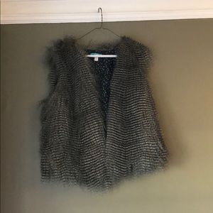 Cute faux fur vest
